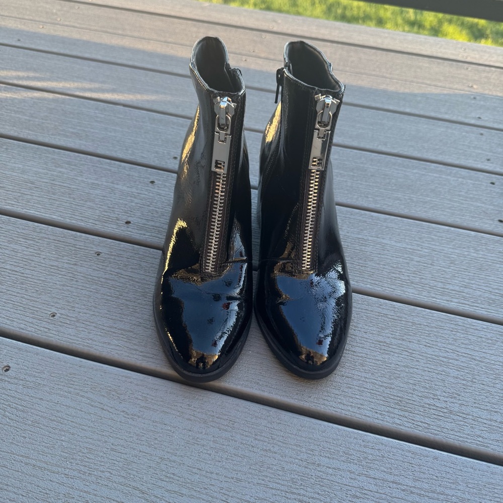 DV Dolce Vida Black Patent Ankle Boot